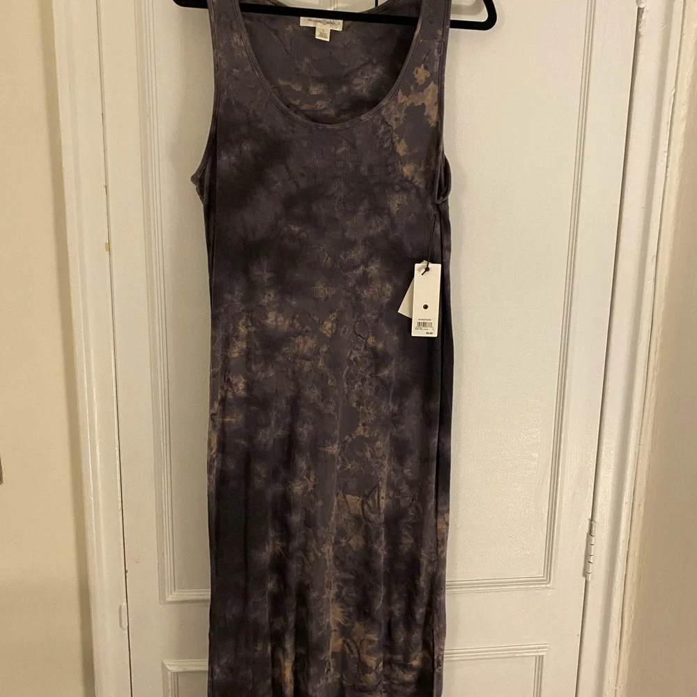 XL TIEDIE ribbed midi tank dress, sz Large but listed as an XL since it runs big - Picture 3 of 6
